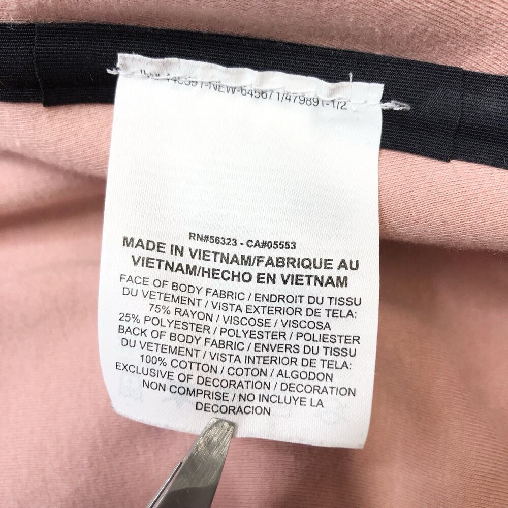 Nike Lab Essential Size Small Pink Velour Cropped Full Zip Hooded Jacket - Picture 6 of 8